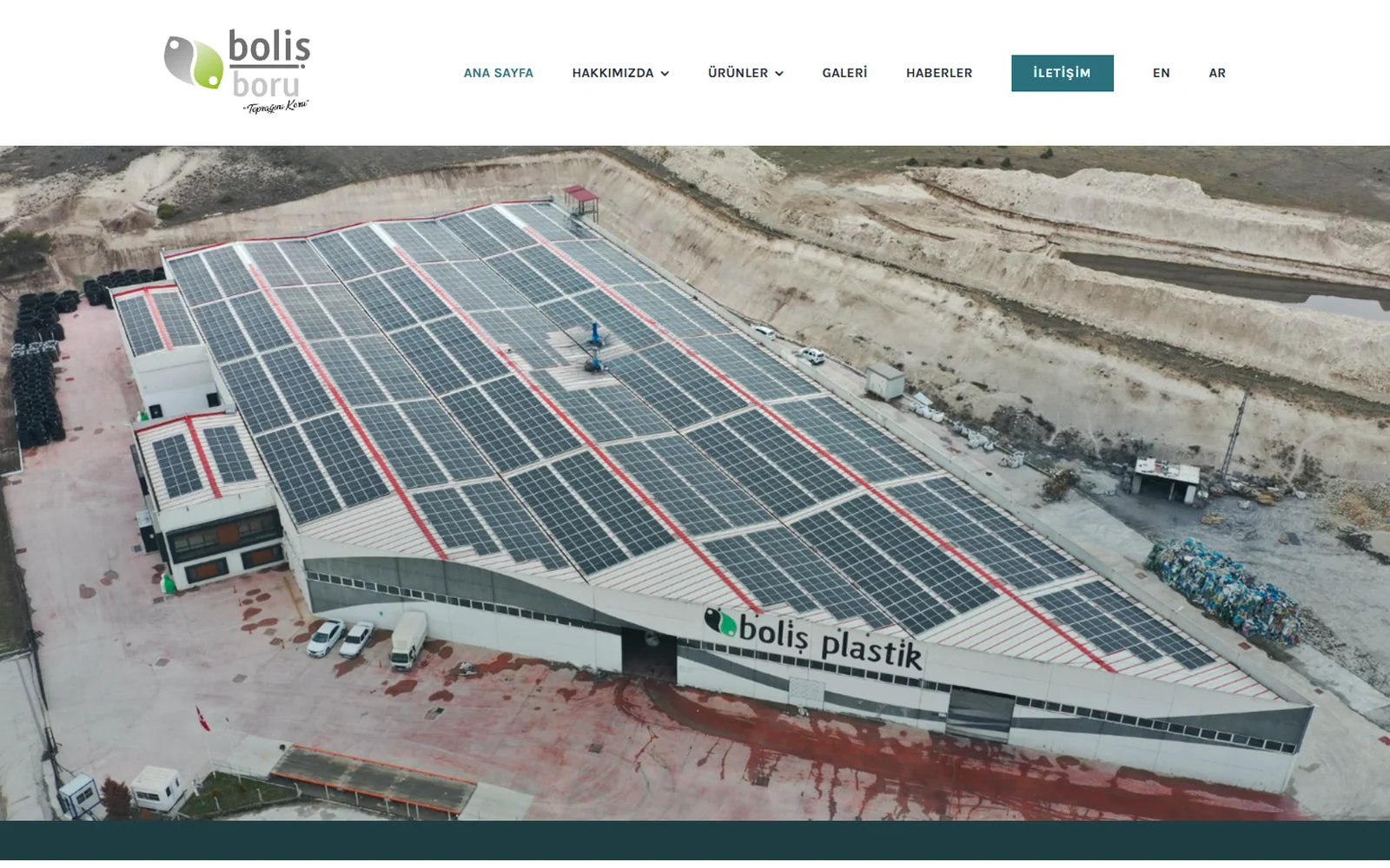 Boliş Boru corporate website